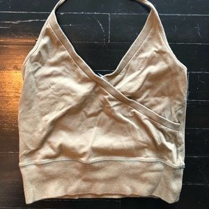 Adorable cropped Guess halter top